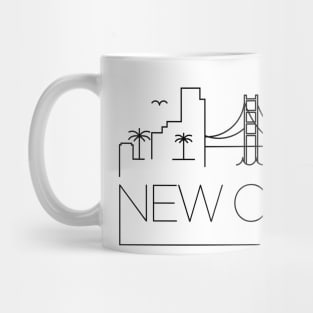 New Orleans Minimal Skyline Mug